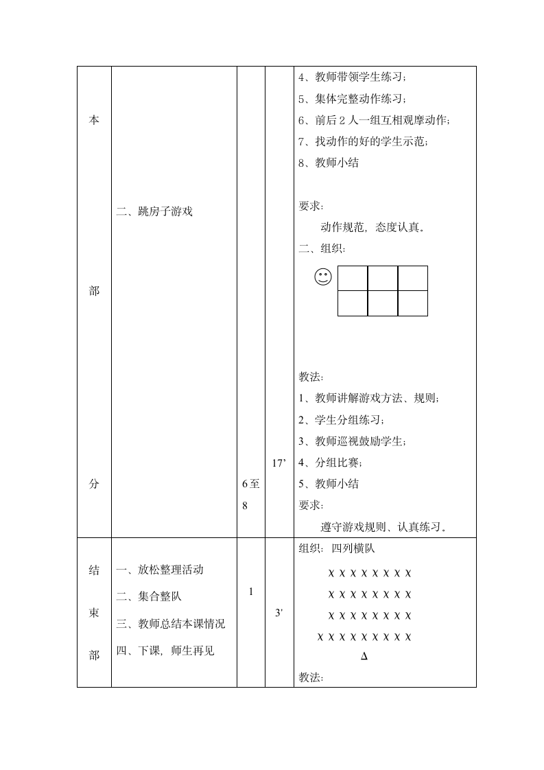 一年级上体育教案-模仿操_通用版.doc第2页