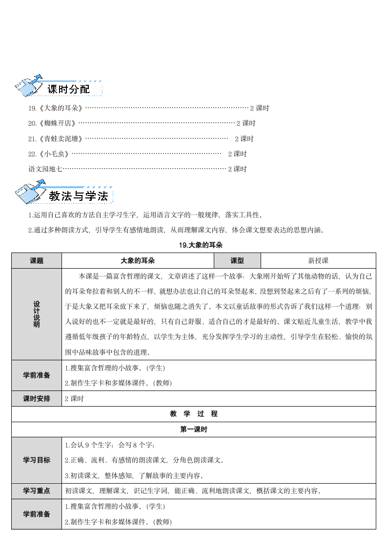 二年级语文下册19.大象的耳朵优秀教案.doc第2页