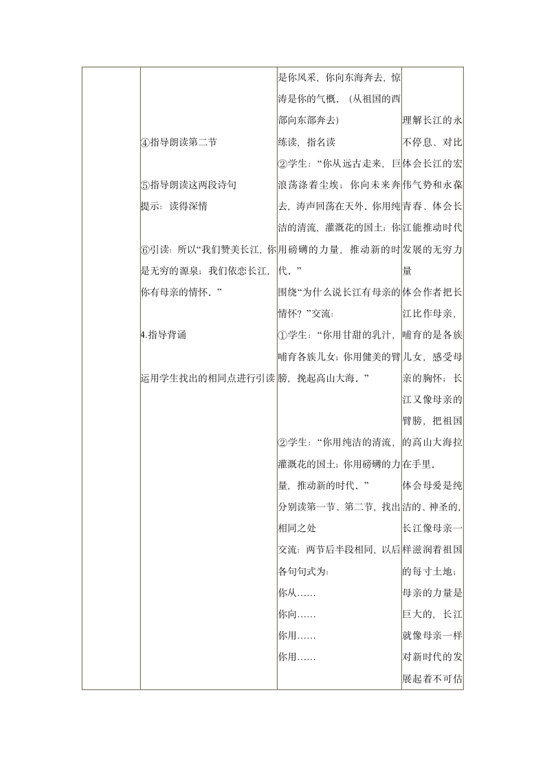 （苏教版）六年级语文下册教案长江之歌1.doc第3页