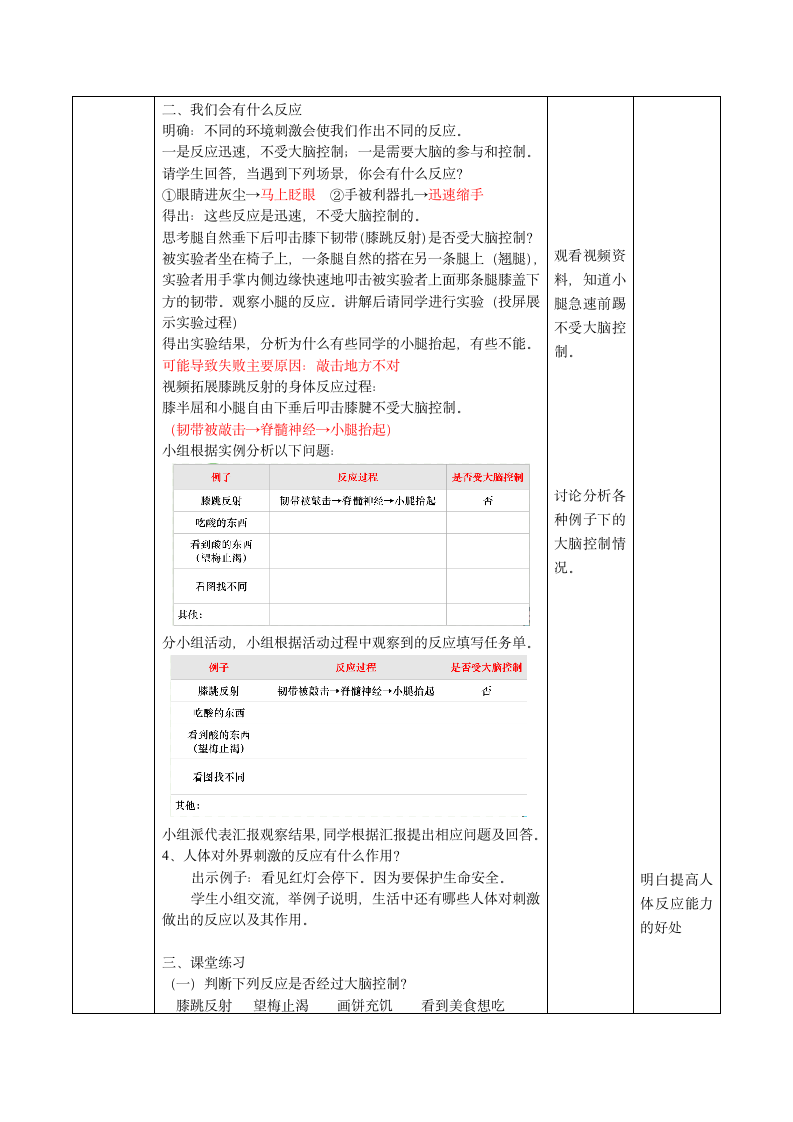 3.14《测试我们的反应》六年级教学设计.doc第2页