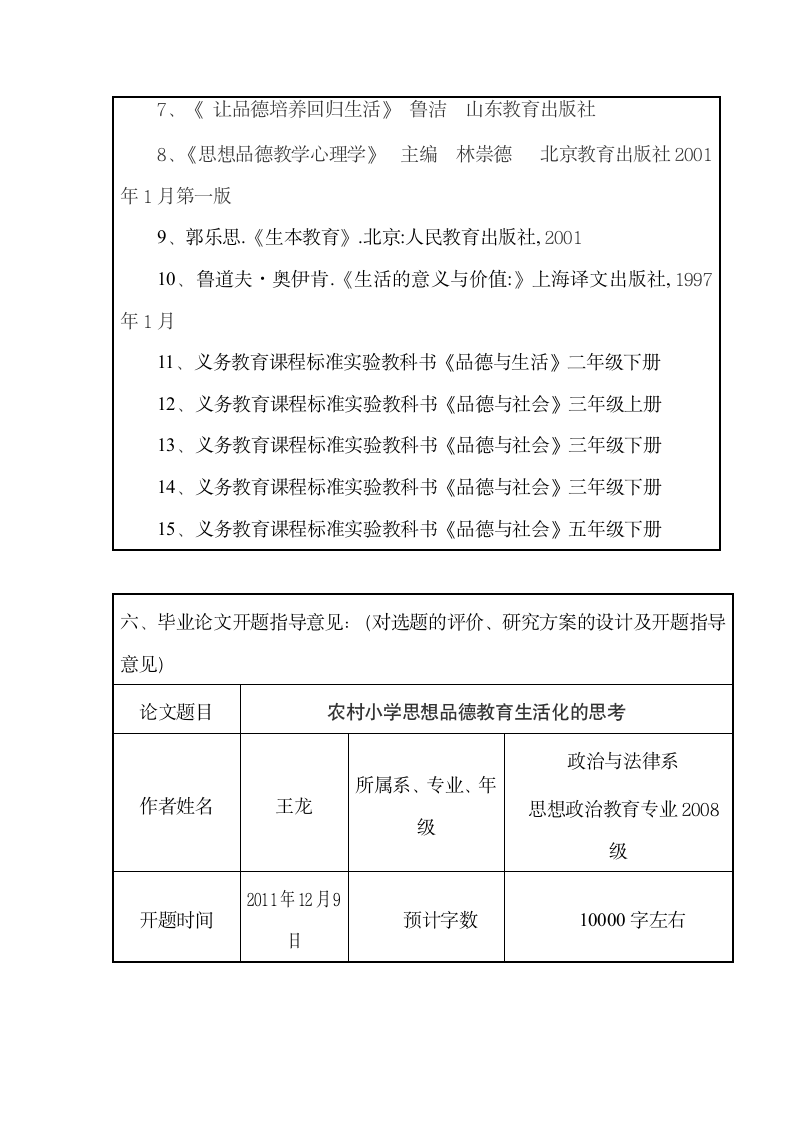 湖南人文科技学院开题报告书第6页