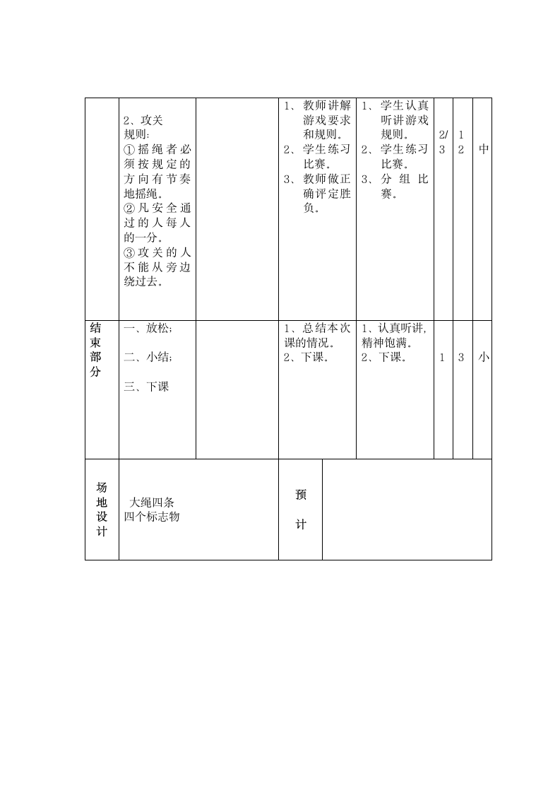 体育与健康 四年级-障碍折返跑教案.doc第2页