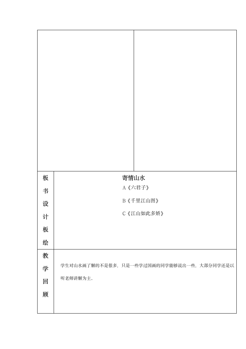 美术  辽海版  六年级上 1寄情山水  教案.doc第2页