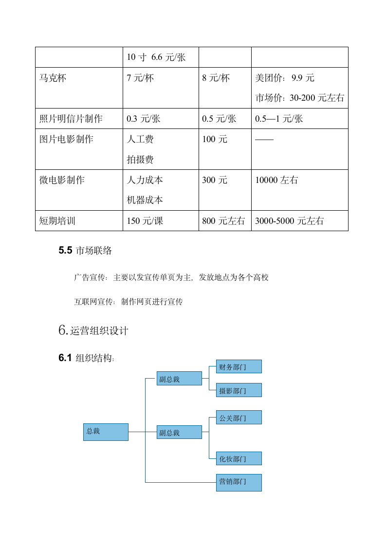 校园写真项目商业计划书.doc第11页