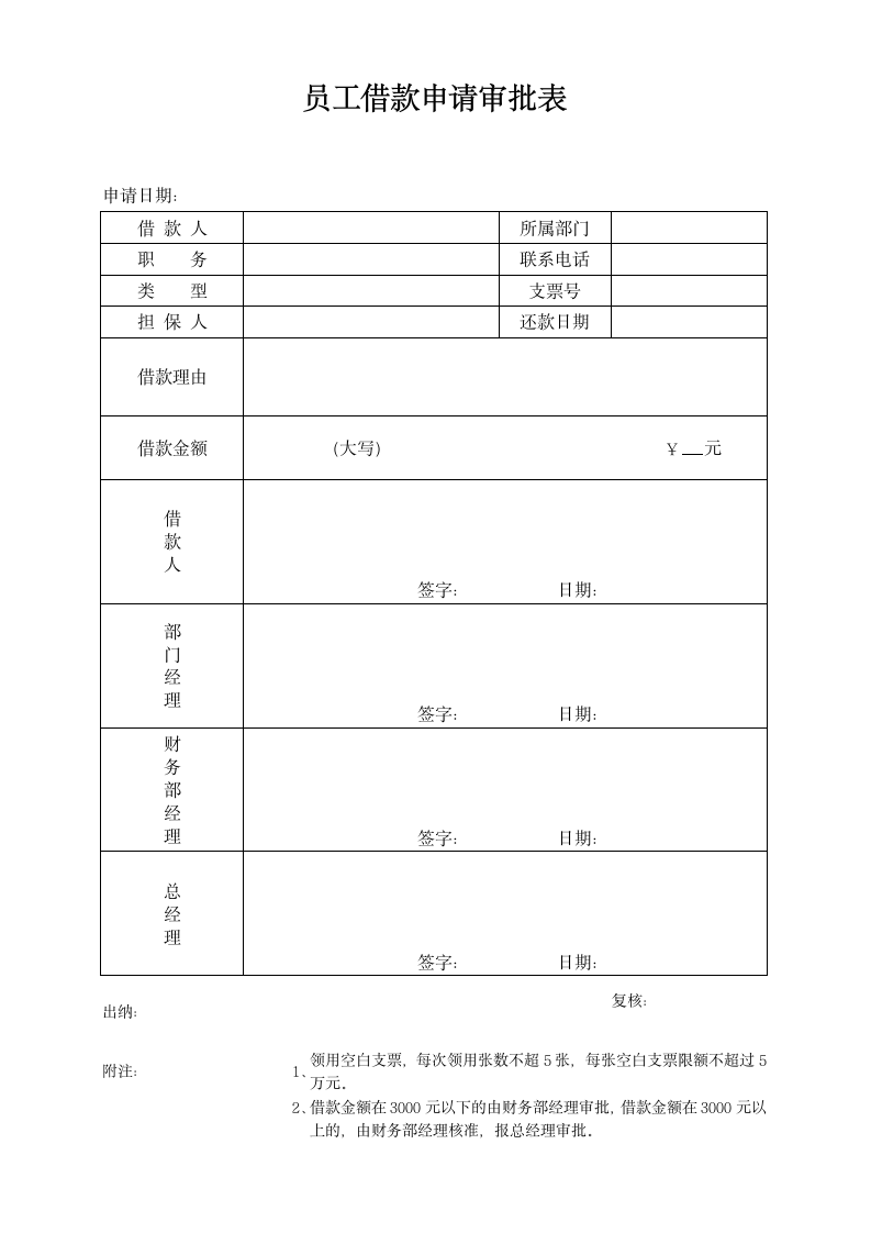 员工借款申请审批表.docx第1页