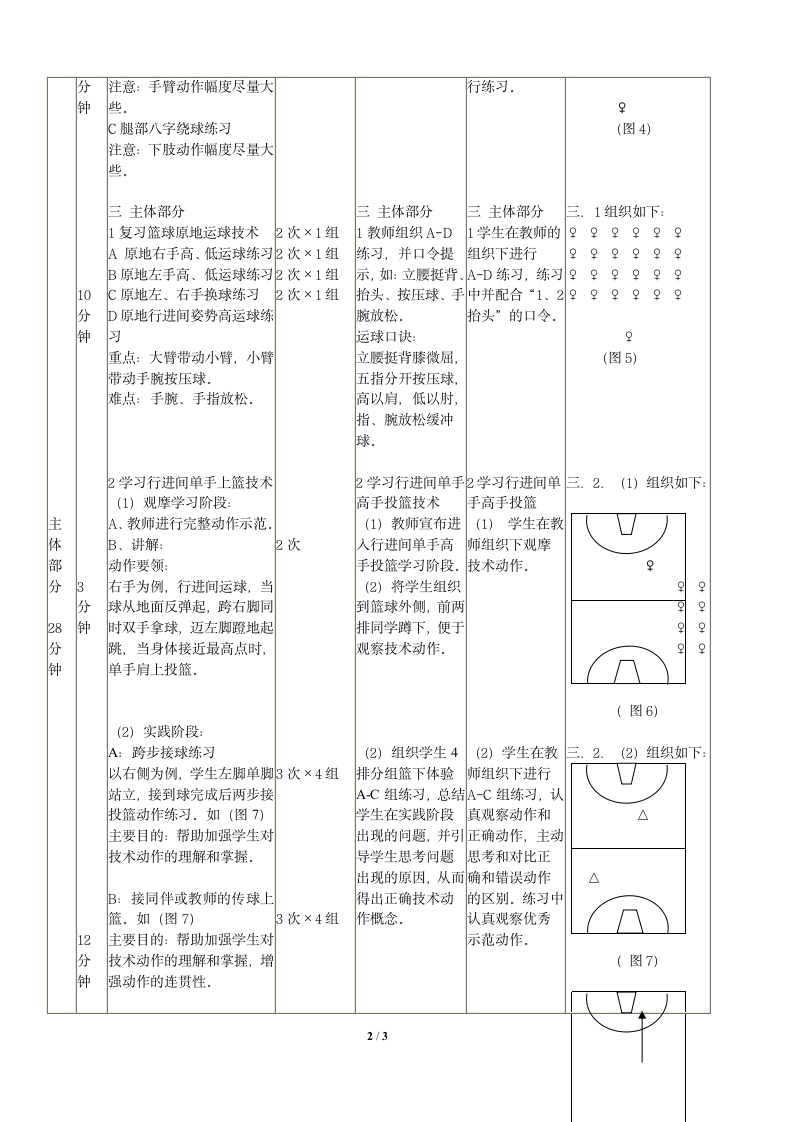 六年级体育教案 -原地运球技术 全国通用.doc第2页