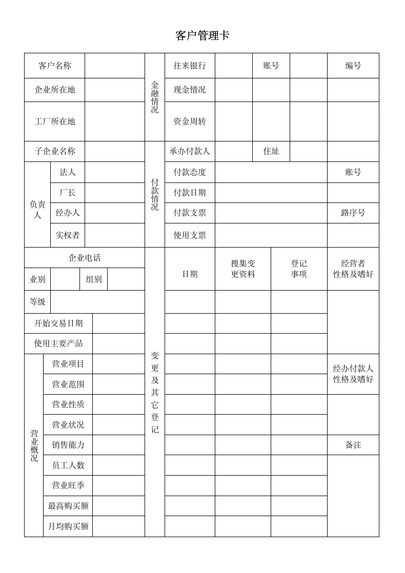 客户管理卡.docx第1页