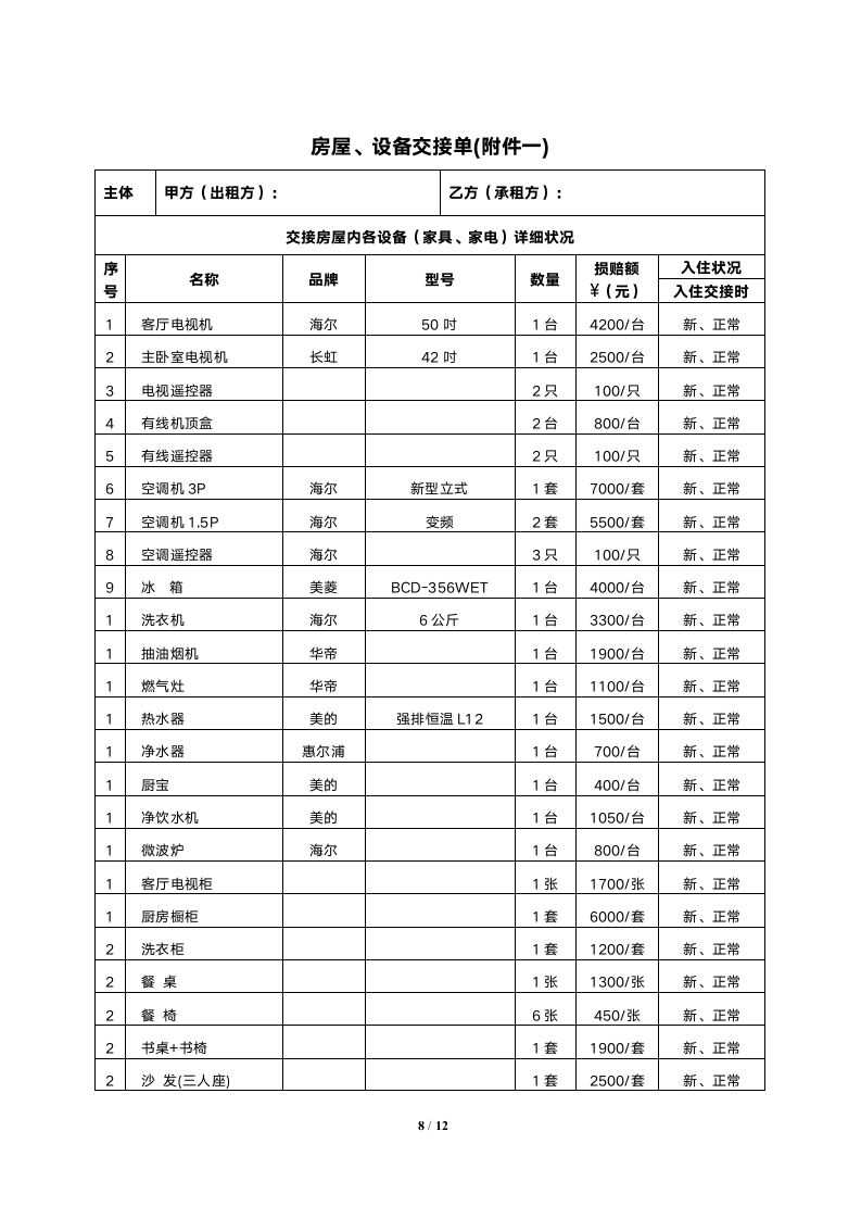 租房合同（非常详细）.doc第8页