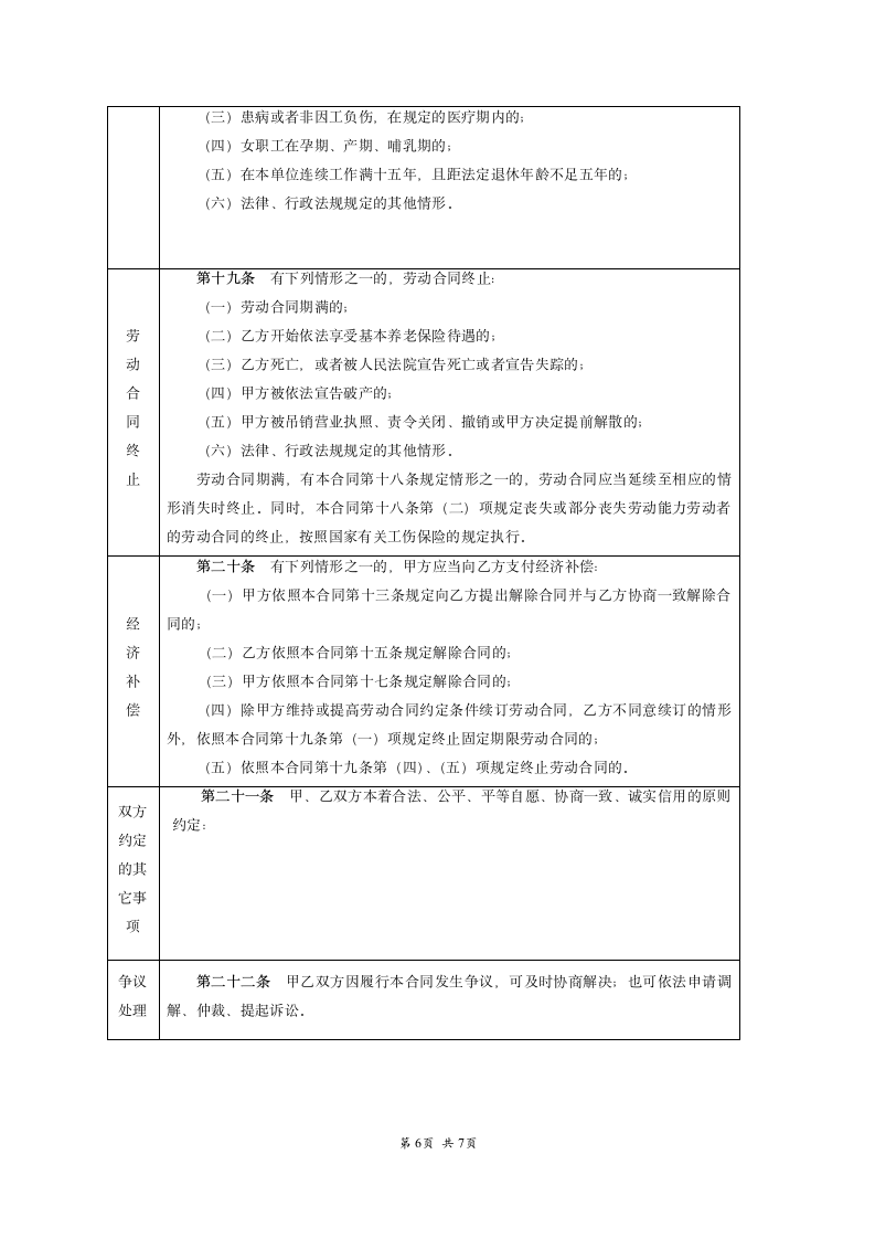 合肥市劳动合同范本.doc第6页