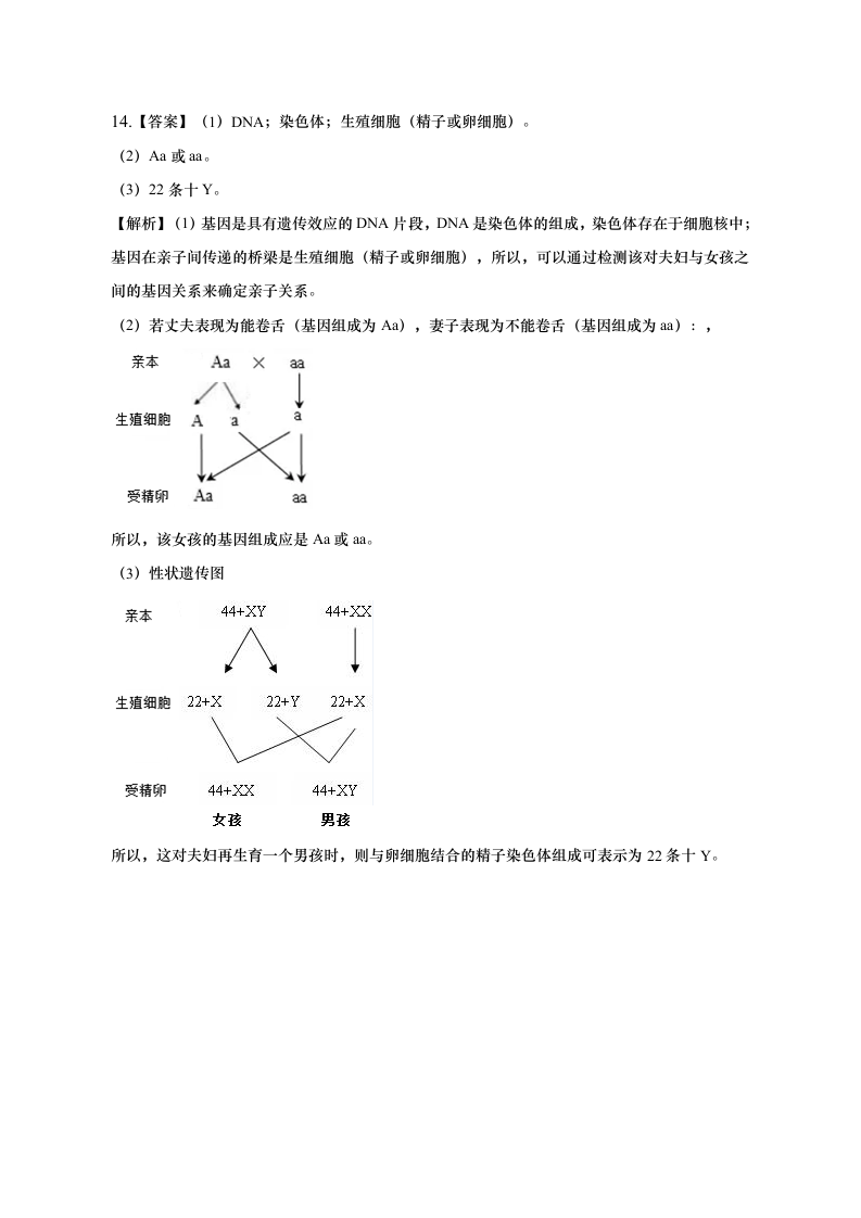 2023年安徽省中考生物押题试卷（三）（含解析）.doc第11页