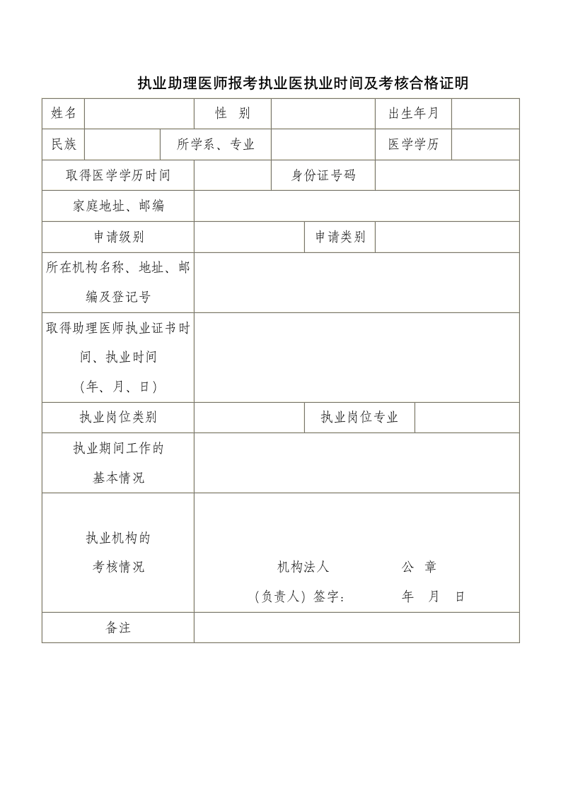 医师资格考试证明第2页