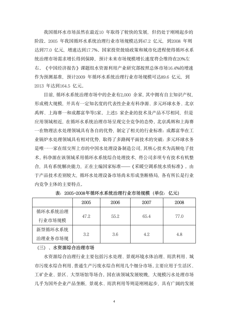 水处理行业分析报告.wps第4页