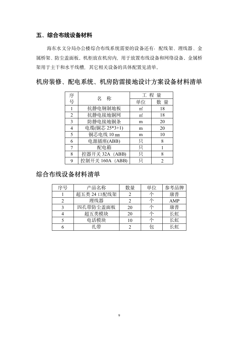 机房装修施工设计方案.doc第9页