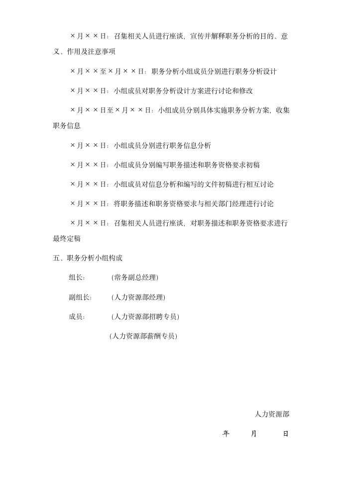 企业之公司职务分析计划.doc第2页