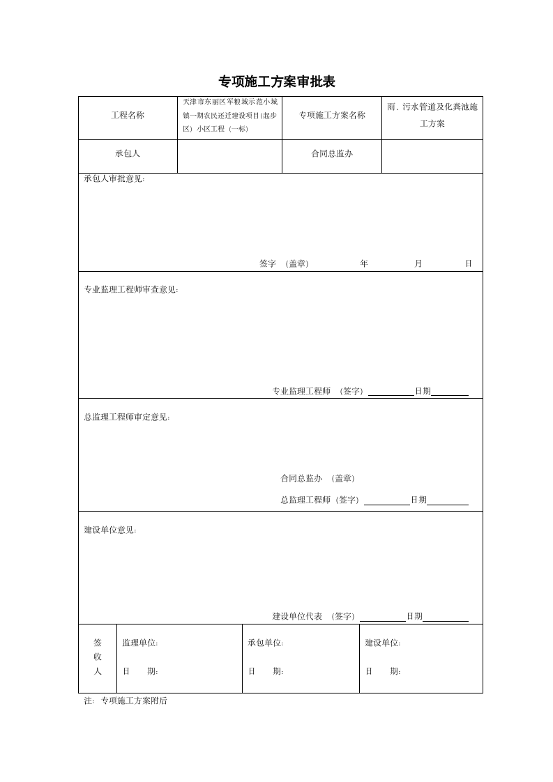 小区化粪池施工方案.doc第1页