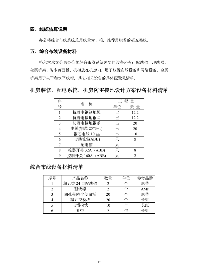 机房装修施工设计方案.doc第17页