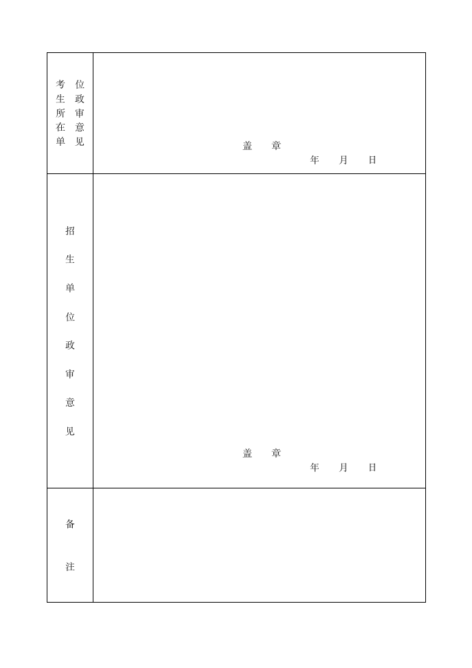 辽宁工程技术大学研究生政审表第2页