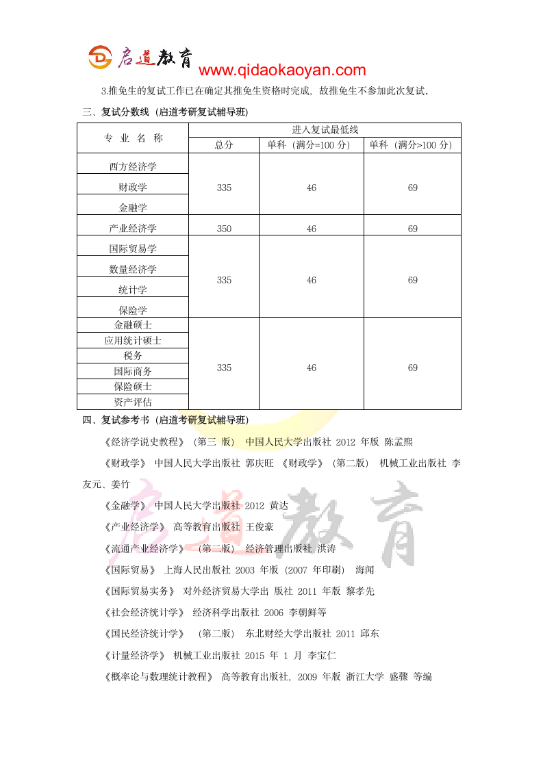 2018北京工商大学经济学院考研复试通知复试时间复试分数线复试经验第6页