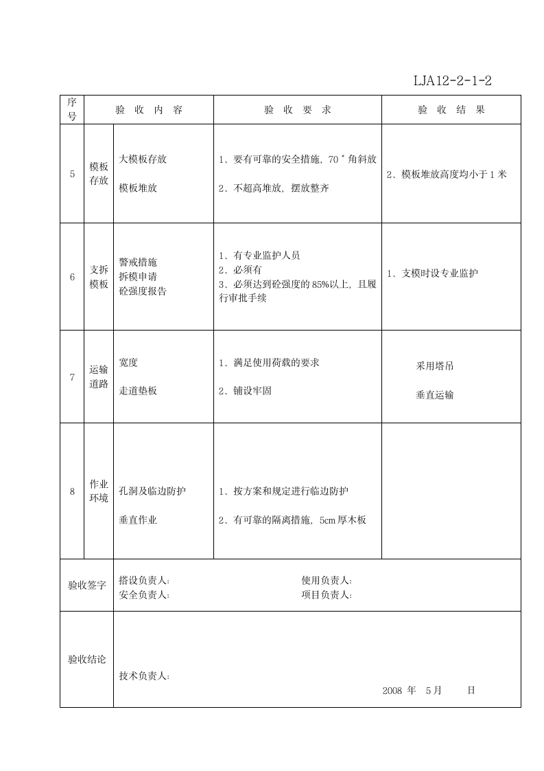 模板工程验收记录.doc第12页