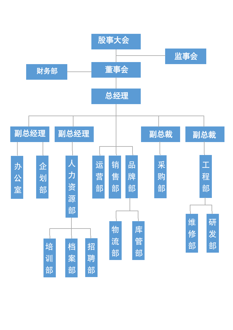 公司组织架构模板.wps