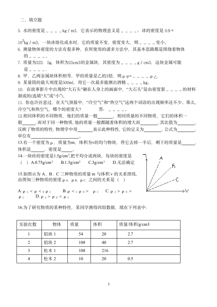 7.3 科学探究：物质的密度学案.doc第3页