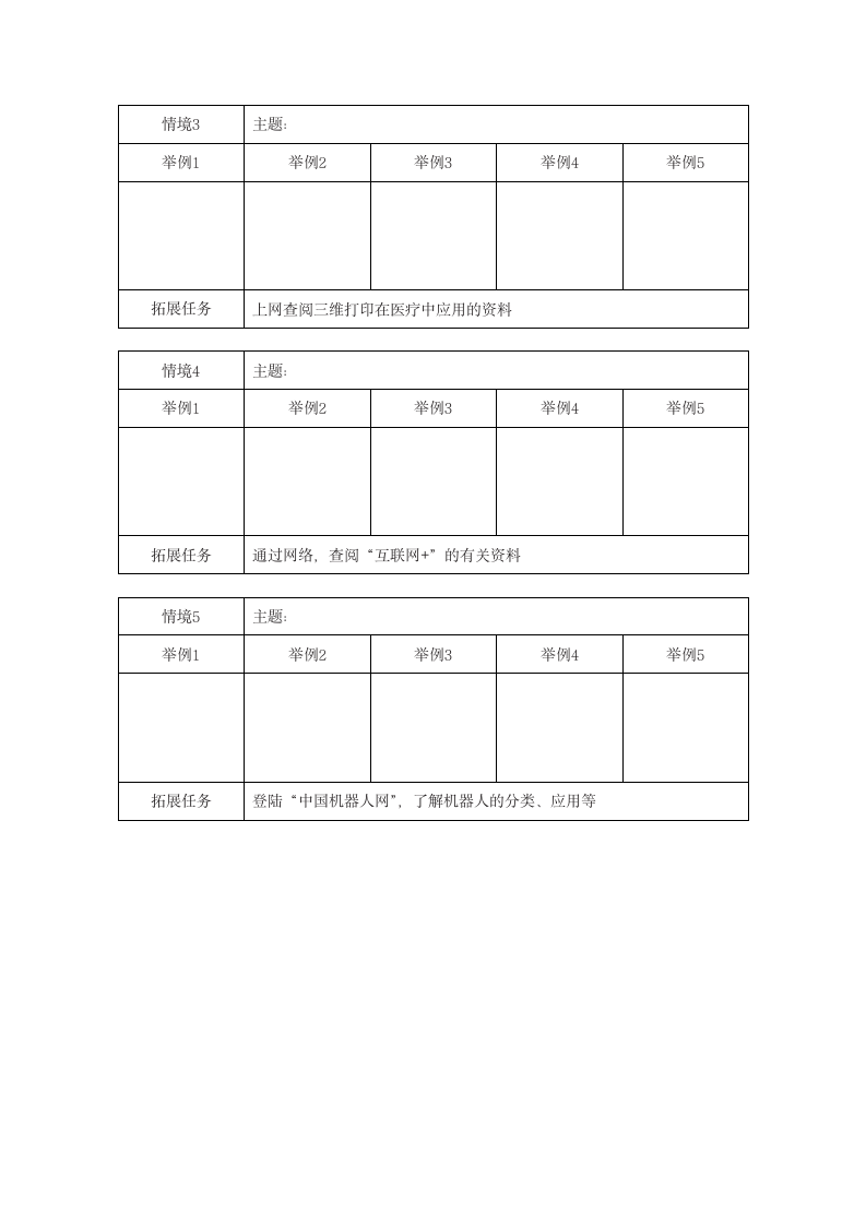 中图人教版（2019）信息技术必修二 1.1.4+1.1.5 信息技术与社会应用（2课时）教案+学案任务表.doc第4页