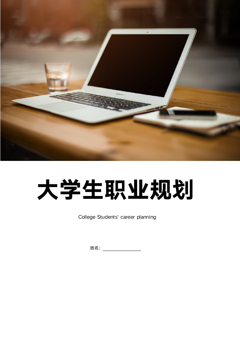 【职业规划】大学生职业规划书范例.doc第1页