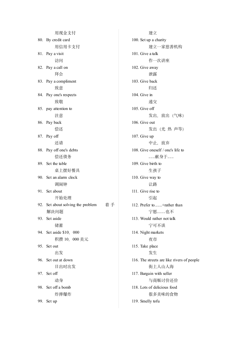 三校生高考英语词组第3页