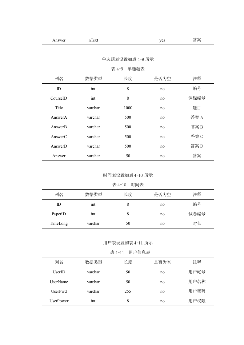 考试系统数据库设计第4页