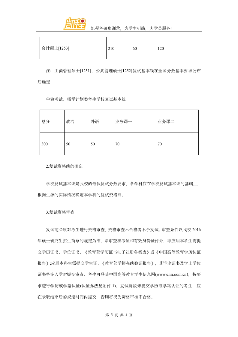 2016年哈尔滨工业大学管理学考研复试分数线第3页