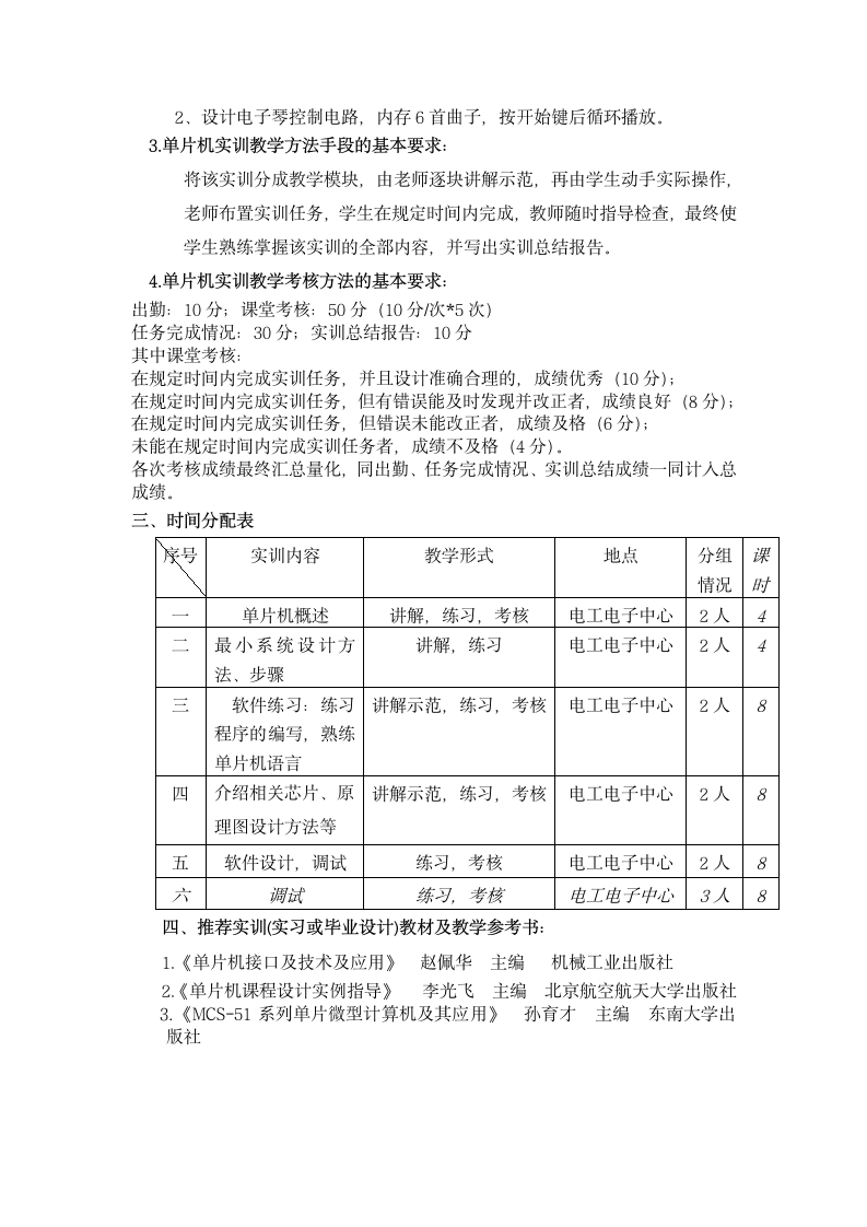 单片机实训大纲 - 烟台南山学院第2页