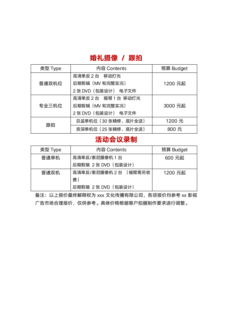 影视公司报价单.docx第4页