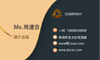 简洁金色名片.docx第2页