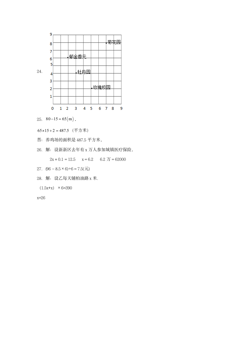 人教版五年级上数学第一学期期末满分押题B卷（含答案）.doc第8页