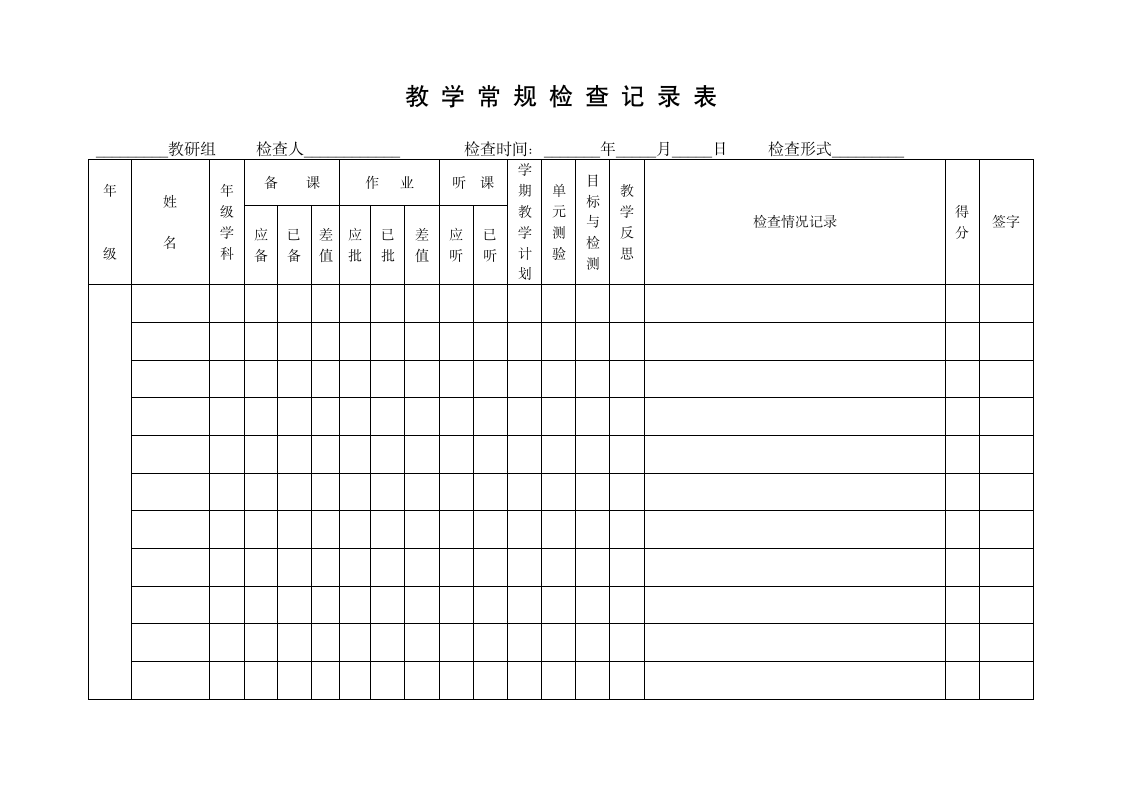 教学常规检查记录表.doc第2页