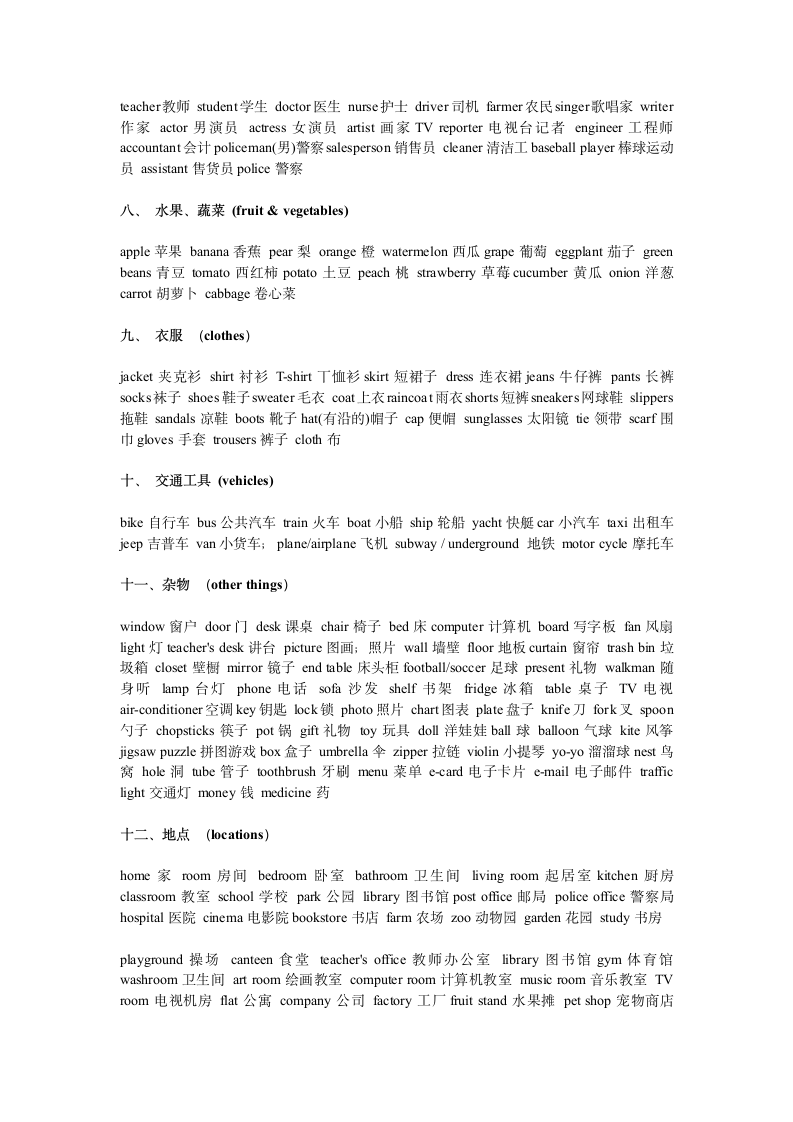 日常生活英语单词大全.doc第2页