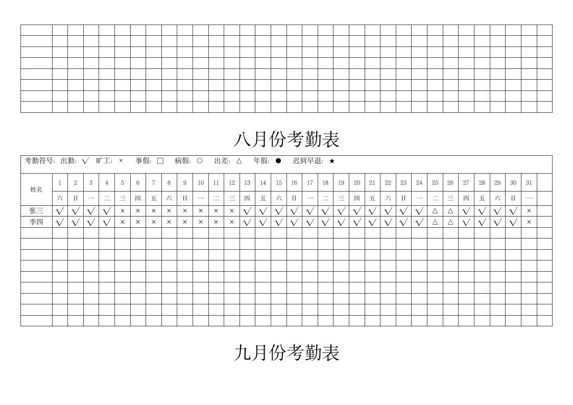 全年考勤明细表.docx第5页