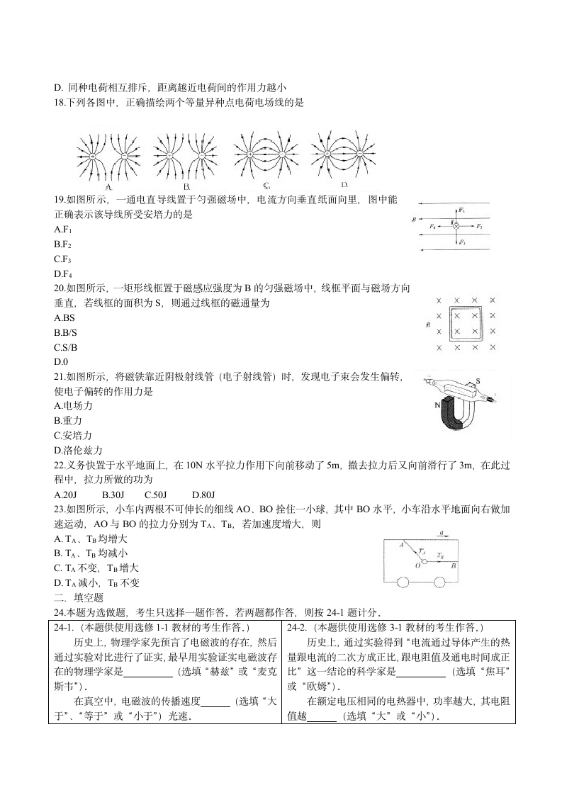 2011江苏小高考物理试卷第3页