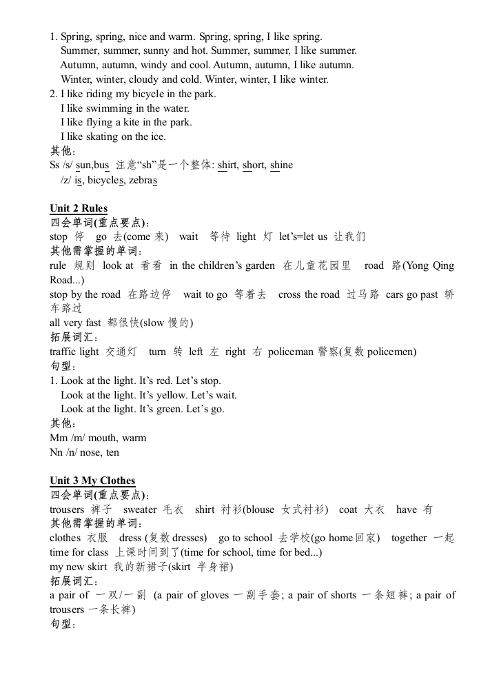 牛津英语2B重点词汇和句型语法.docx第5页