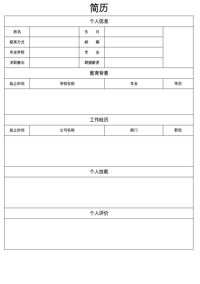 表格型个人简历.docx