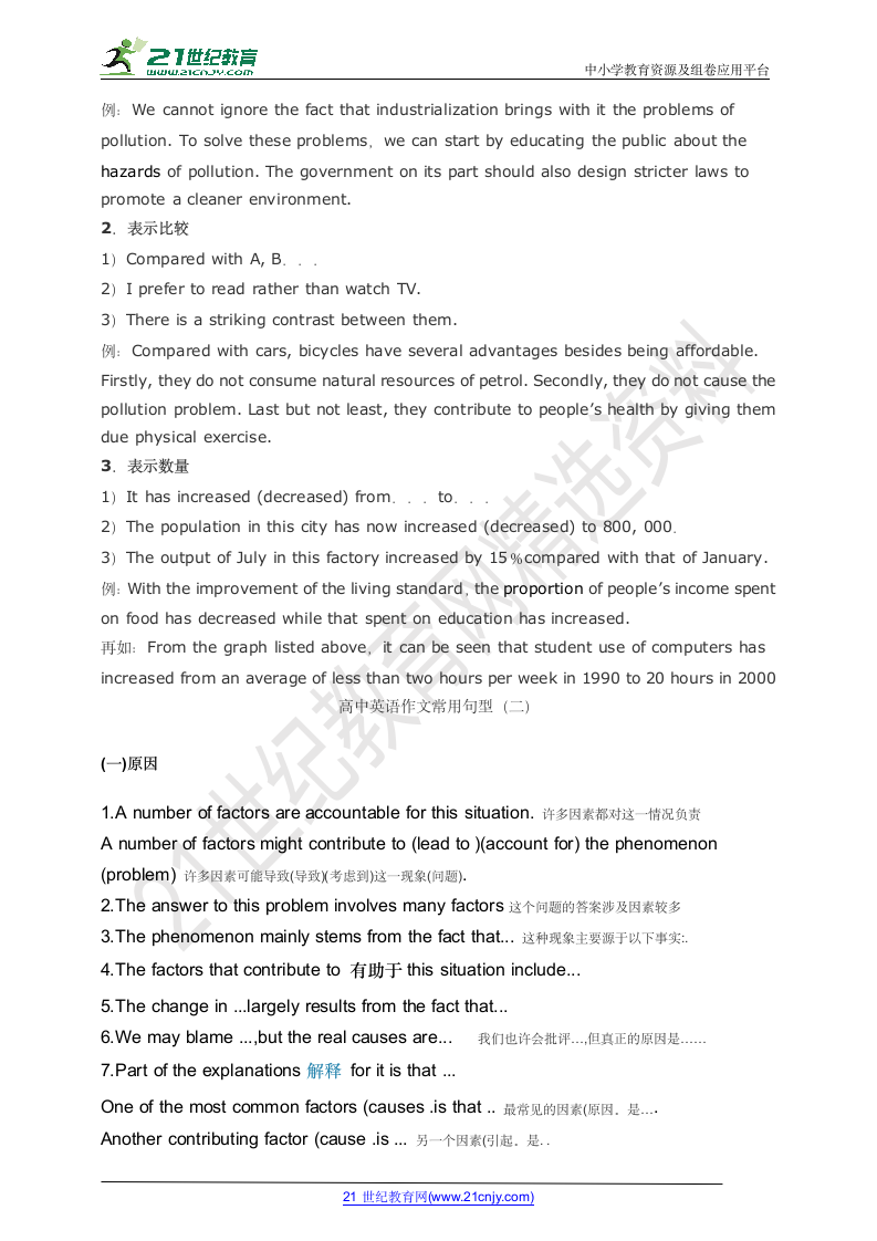 高中英语作文常用句型.doc第2页