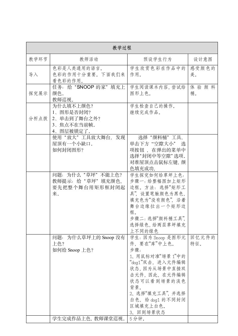 第五课 多彩的世界——颜料桶工具的使用 教案.doc第2页