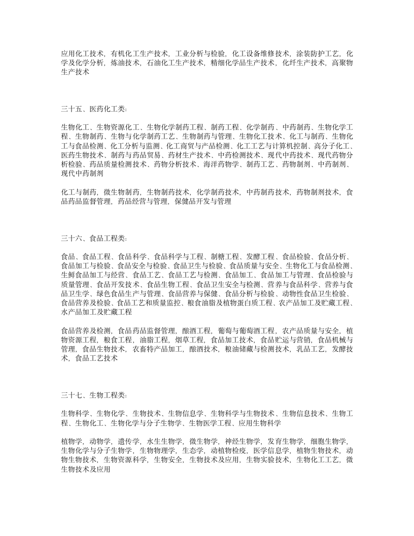 江苏省公务员考试职位专业参考目录第11页