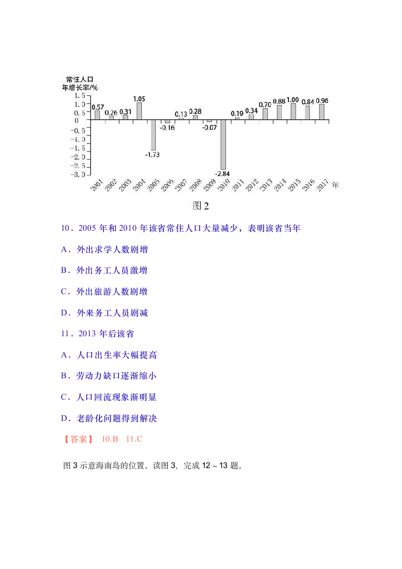 2018 高考真题 海南卷第3页