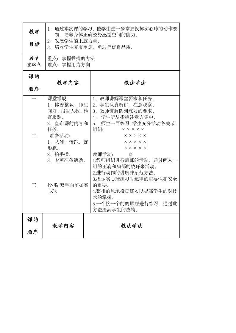 小学二年级体育教案五.doc第3页