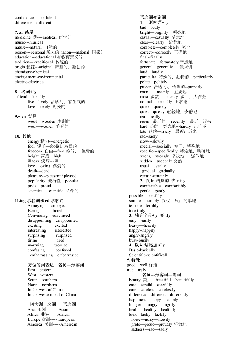 中考英语词汇背诵（构词法）.doc第3页