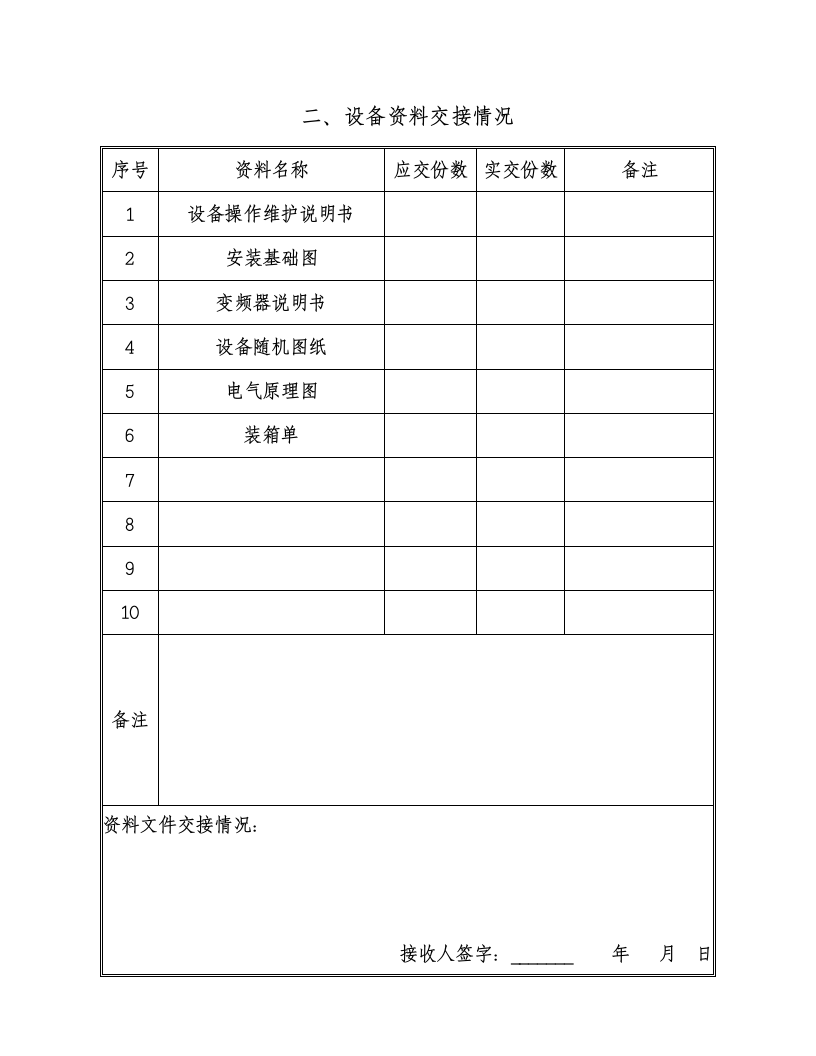 设备验收单模板.doc第3页