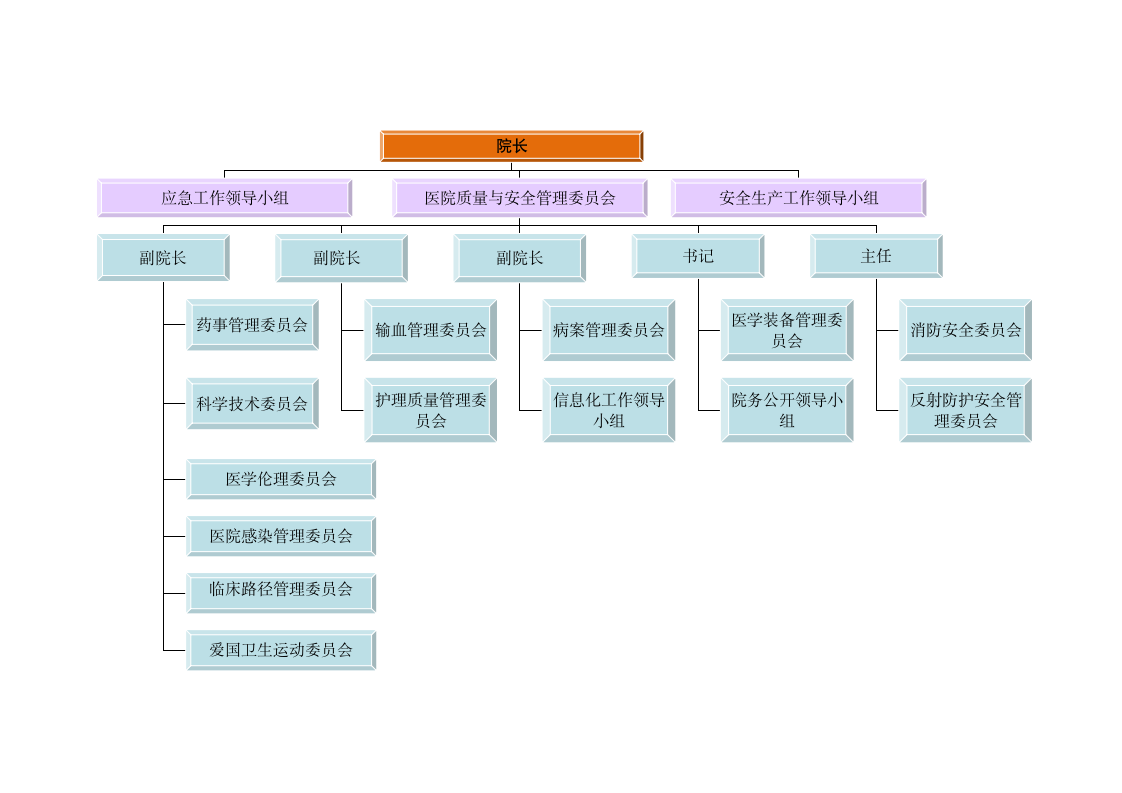 医院质量管理组织架构图.doc