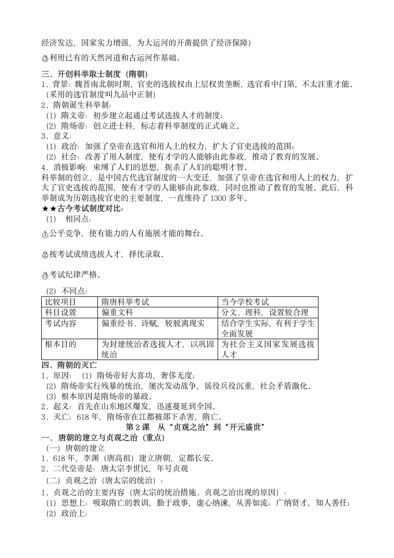 七年级下册历史知识点归纳.docx第2页