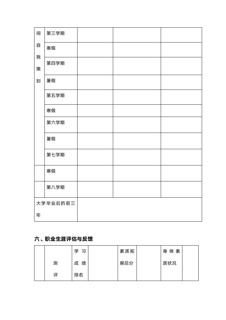 大学生通用职业规划模板.docx第5页